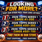 2026 Topps Series 2 Base Cards  351-500 You Pick Complete Your Set Mlb