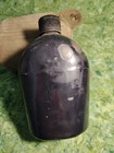 Vintage U s  M1942 Black Porcelain Enamel Canteen With Screw On Cap