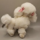 Russ Berrie Kisses White Poodle Dog Plush Stuffed Animal