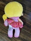 Fisher Price Stuffed Plush Pink Girl Doll 12  Crown Heart Dress Rattle Blonde 