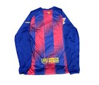 Fc Barcelona   Men   s Medium Home Long-sleeve Jersey