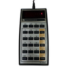 Vintage Texas Instruments Ti-1250 Calculator Red Led Display W 9180 Ac Adapter