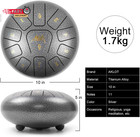 Steel Tongue Drum  Aklot 10 Inch 11 Notes Tank Drum C Key Percussion Steel Drum