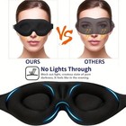 3d Travel Silk Eye Mask Sleeping Soft Padded Shade Cover Rest Relax Blindfold