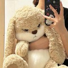 30cm Large Angry Rabbit Plush Toy Kawaii Bunny Doll Soft Stuffed Animal Gift