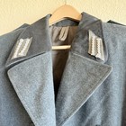 Vintage East German Ddr Nva Gray Wool Military Officer Overcoat Size 48n