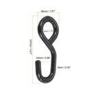 Pack Of 4 S Shape Strap Hook 25mm Plastic Coating For Truck Trailer