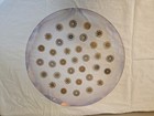 Dorothy Thorpe Mid-century Modern Atomic Starbust Glama Glass 14 round Platter 