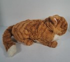 Vintage 1985 Applause Avanti 15  Sleeping Orange Tabby Cat Plush Stuffed Animal