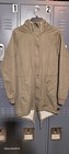 Obey Men s Hooded Sherpa Lined Long Parka Jacket Zip Green Size S