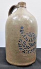 Antique Hamilton   Jones  Rare Blue Decorated 1 1 2 Gal  Jug crock Greensboro Pa