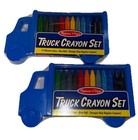 2 Packs Melissa   Doug Truck Crayon Set 12 Vibrant Colors Each New Free Ship