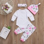 Infant Newborn Baby Girls Romper Jumpsuit Tops Pants Headband Outfits Clothes