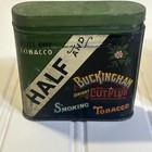 Antique Half Buckingham Bright Cut Plug   Prince Albert Tobacco Tins Early 1900s