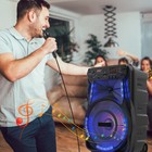 Portable Bluetooth Speaker 12  Subwoofer Heavy Bass Sound Party System W  Mic Fm