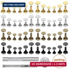 480 Sets Small Double Cap Leather Rivets 4 Colors 3 Sizes  cap Diameter  6mm 8mm