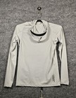 Florence Marine X Long Sleeve Hooded Rashguard Size Large Silver