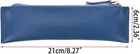 Genuine Leather Pencil Case - Zippered Pen Case Stationery Bag Zipper Pouch P   