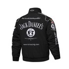 Jack Daniels Unisex Adult Black Embroidered Racing Jacket - Classic Nascar Style
