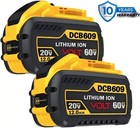 2pack For Dewalt Flexvolt 20v 60v Max 12 0ah Lithium-lon Battery Dcb609-2 Dcb612