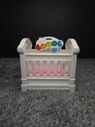 Fisher Price Loving Family Dollhouse Baby Crib Light Sounds Changing Table 1999