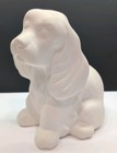 Cocker Spaniel Sitting Dog Coin Bank 8x6 Ceramic Bisque Ready To Paint Pottery 