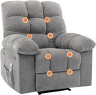 Massage Recliner Chair Rocker Chair Rocker Chair Heat Fabric Reclining Chair New