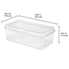 Sterilite Fliptop Latching Storage Container Clear Plastic Organizer 12-pack