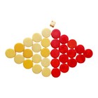 Vtg 30 Bakelite Crisloid Catalin Red   Yellow Marbled Backgammon Chips 1 Die