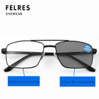 Progressive Multifocus Photochromic Reading Glasses For Men Full Frame Glasses