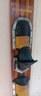 Retro O brien Slalom Water Ski Wood Marquetry Top Red Acrylic Bottom 66  Long