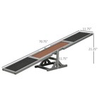Wooden Dog Agility Seesaw For Training And Exercise  Gray