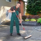 Telescopic Wire Broom  Metal Bristle Brush For Weed Moss  Patio Deck Garden
