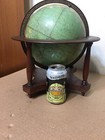 Rare Vintage Crams 9    Terrestrial Globe W  Wood Stand Rare Size
