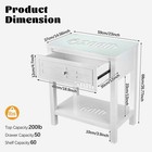 23 Inch Nightstand End Table Bedside Table With 1 Drawer For Bedroom   White