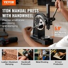 1 Ton Manual Cast Iron Arbor Press With Handwheel  5 9  Max Height