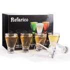 Set Of 6 Funny Beer Bottle Shot Glasses  2oz - Unique Party Favors   Gifts