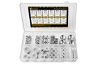 64-piece Hydraulic Fittings Assortment Kit  Jic 37   Flare Caps   Plugs  Sae An 