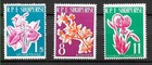  8409 Albania 1961 Flora Flowers  Set  Yv 555-7  Mnh
