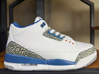 Jordan 3 Retro  whit And True Blue  Basketball Shoes Us Men s Size 7-13