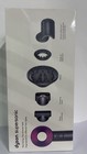Dyson Supersonic Hair Dryer Black purple W  Diffuser Attachments   Box
