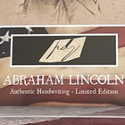 Abraham Lincoln Handwritten Word Removed From Beckett Autograph Document Signed