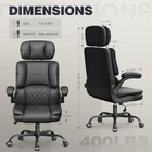 Executive Office Ergonomic Chair  Computer Chair With Adjustable Black