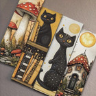 Vintage Style Cartoon Bookmark Set- Whimsical - 5 Pack Random Pick - 1 5  X 6 