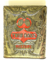 Antique Embossed Twin Oaks Mixture Vertical Pocket Tobacco Tin  Empty