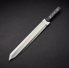Custom Handmade Carbon Steel Short Sword Dagger Micarta Handle   Leather Sheath