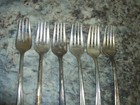 Set Of 6 Vintage 1847 Rogers Bros Eternally Yours Salad  Forks  Silverplate Read