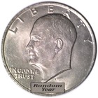  100 Face Value Bag Copper Nickel Clad  1 Eisenhower Ike Dollars Full Dates