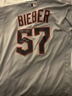 Shane Bieber  Signed Game Used Jersey 2023 Road Gray Mlb Authenticated