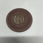 Vintage Casino Chip Gaby Unknown Illegal Gambling Club Brown Poker Chip